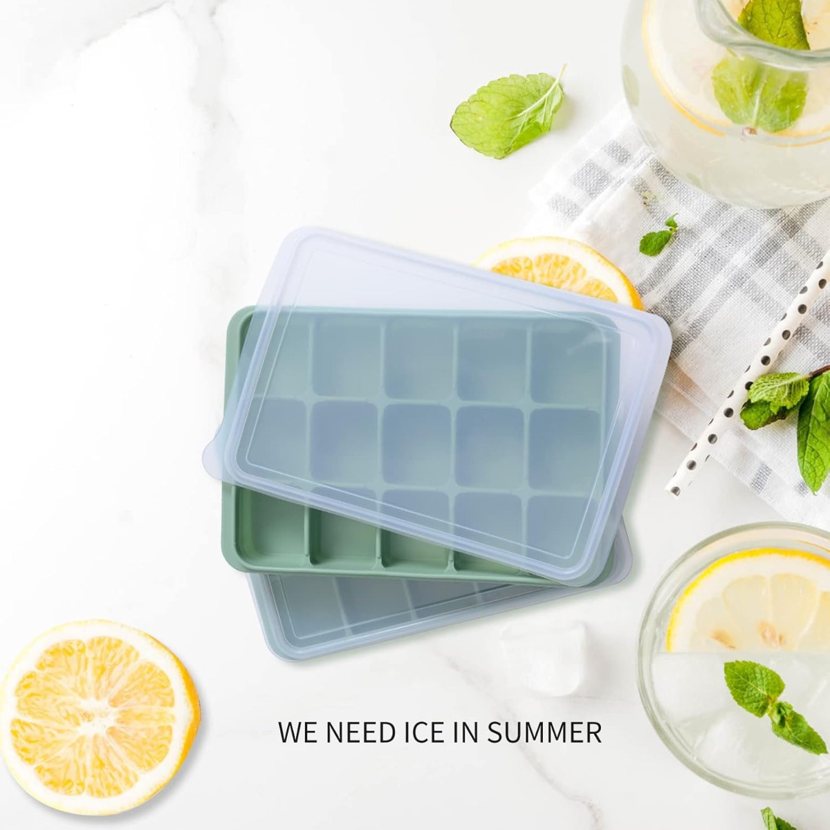 Food Snacks Easy To Make - These bamboo green silicone ice cube