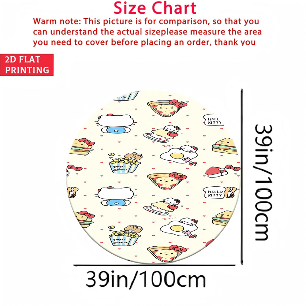 Soft Food Snacks Kids - Soft Round Floor Mat for Kids