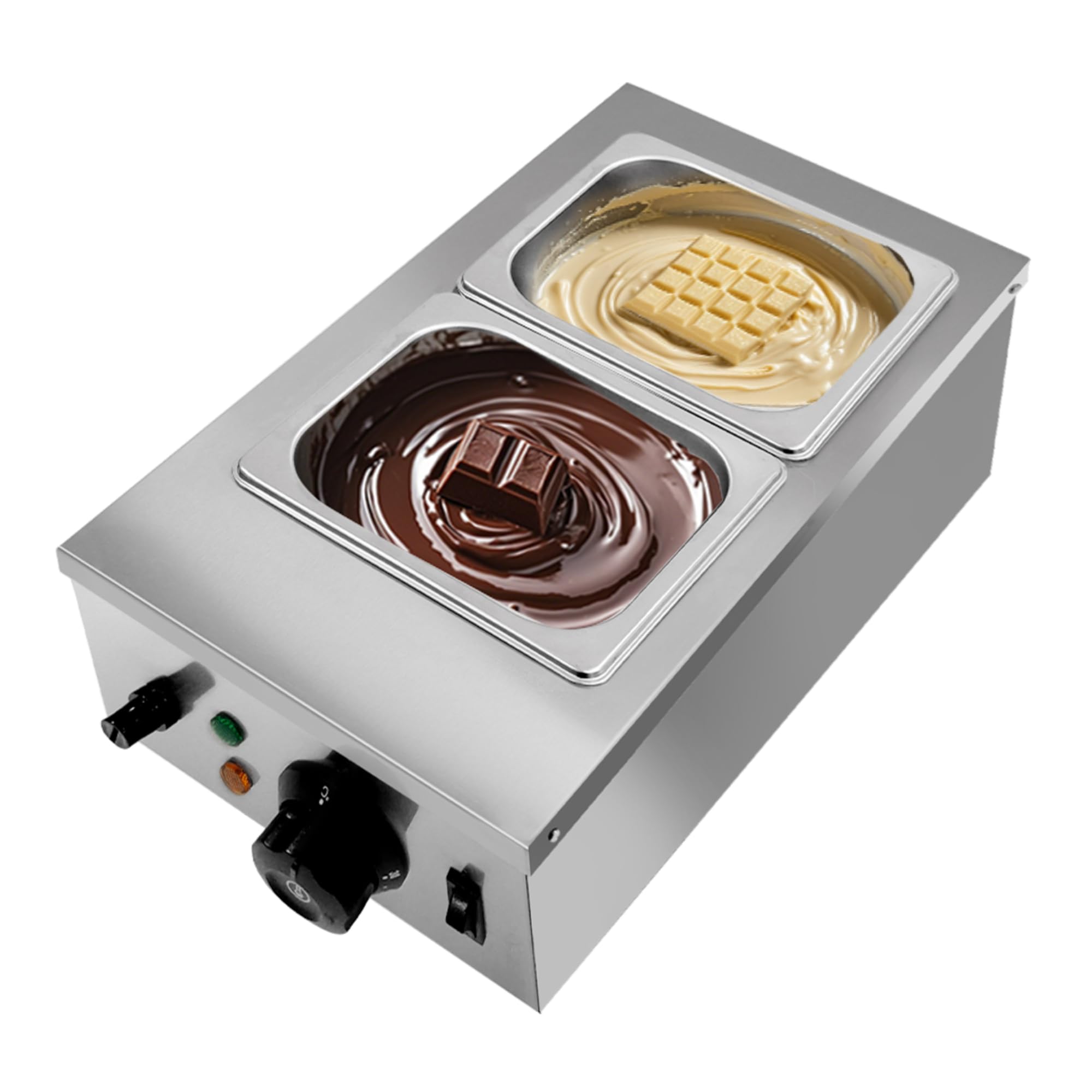 Food & Snacks Coloring - 2/3-Tank Chocolate Tempering Machine 800W/1200W 1.8QT