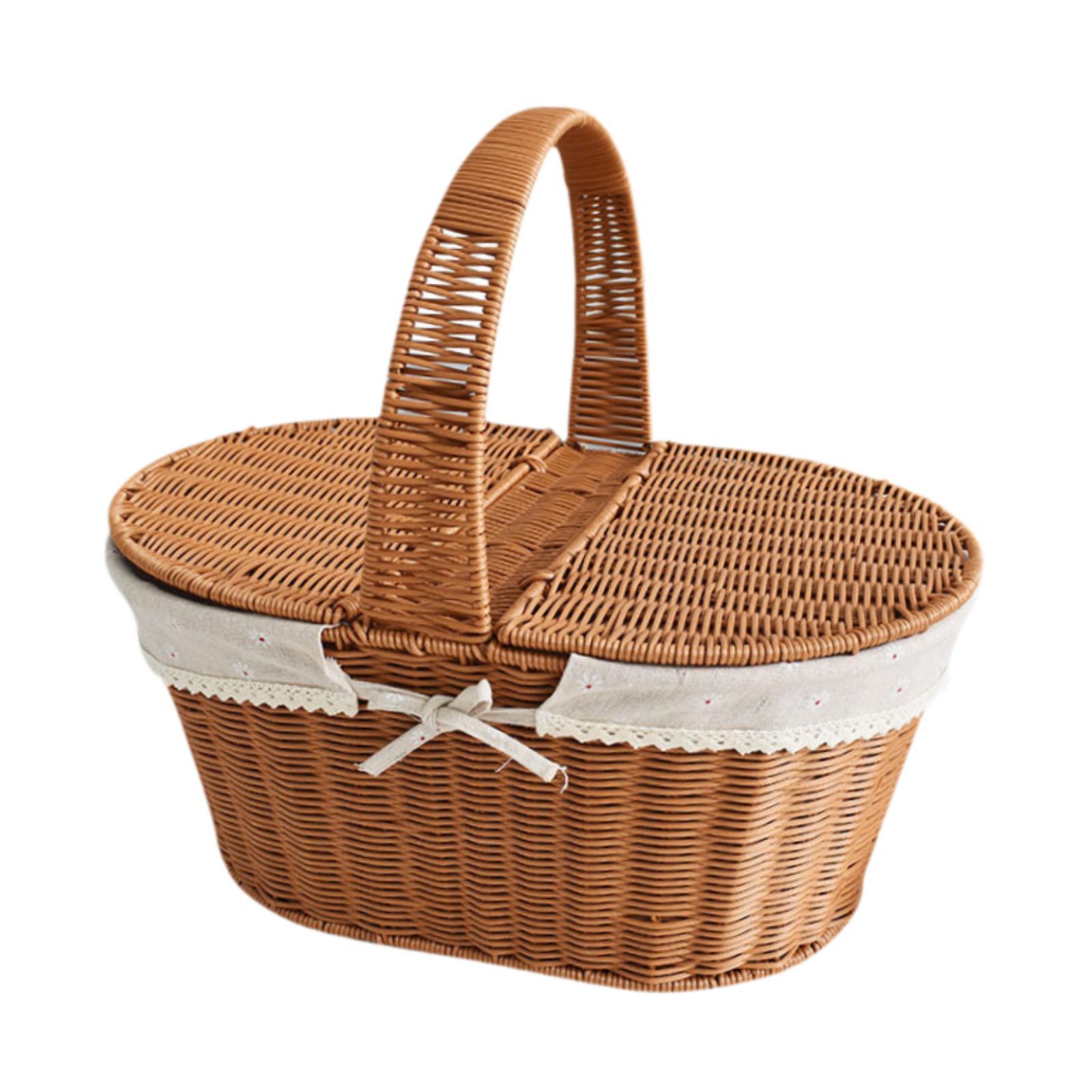 Imitation Rattan Picnic Basket – обзор и цена Food Snacks Hamper