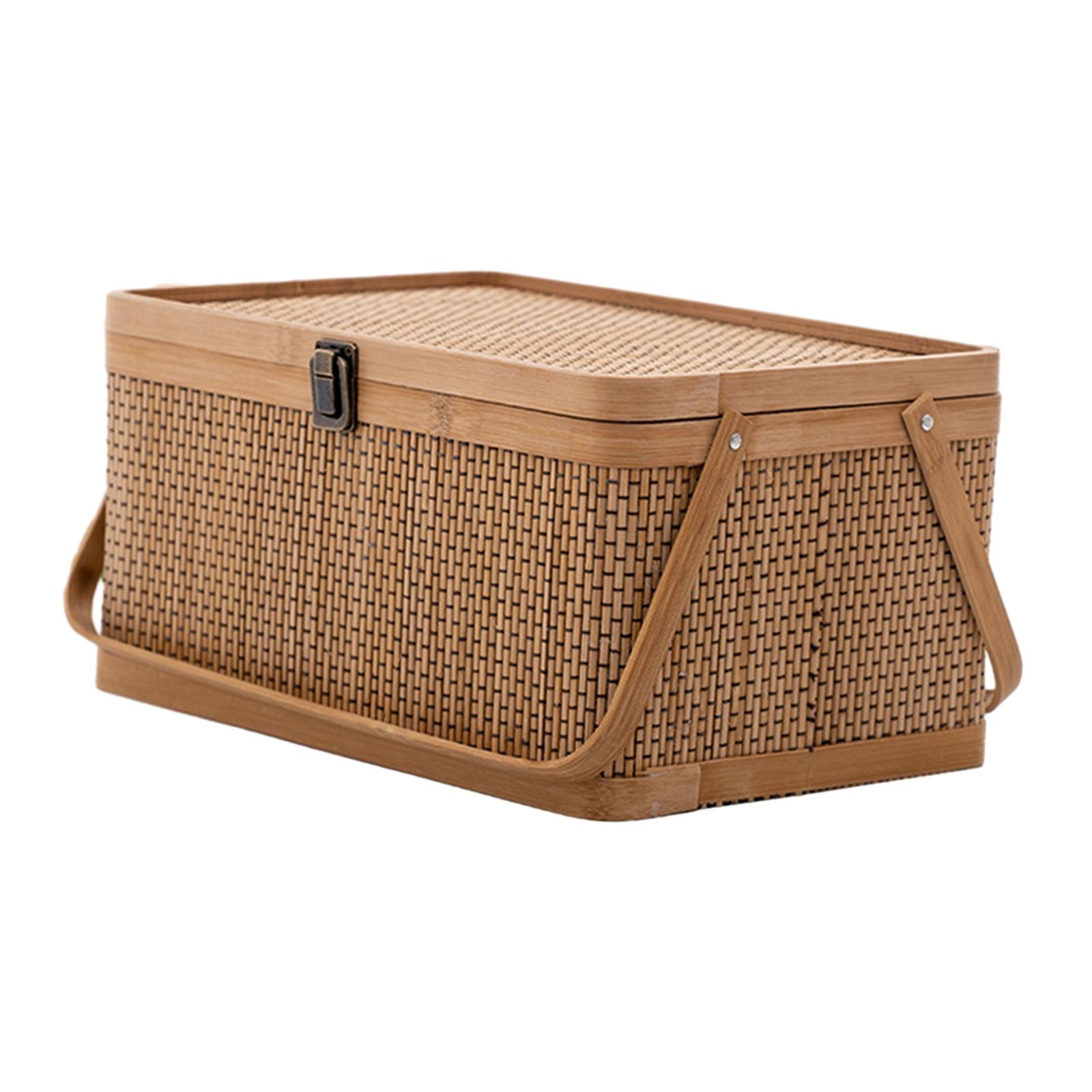 Handcrafted Bamboo Picnic Bask – обзор и цена Food Snacks Hamper