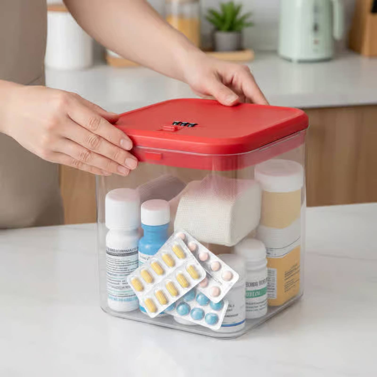 Clear Lockable Box Versatile L – обзор и цена Food & Snacks Coloring