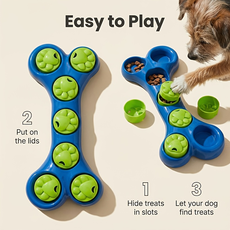 Dog Slow Feeder Toy Bone-Shape – обзор и цена Food Snacks Game