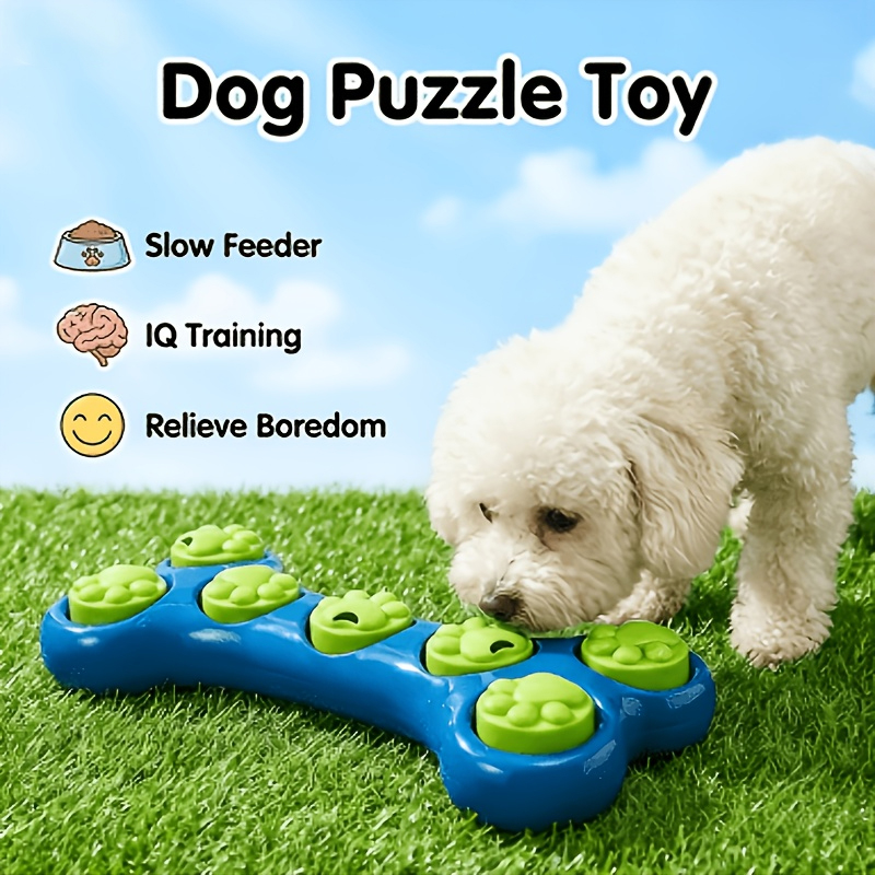 Dog Slow Feeder Toy Bone-Shape – обзор и цена Food Snacks Game