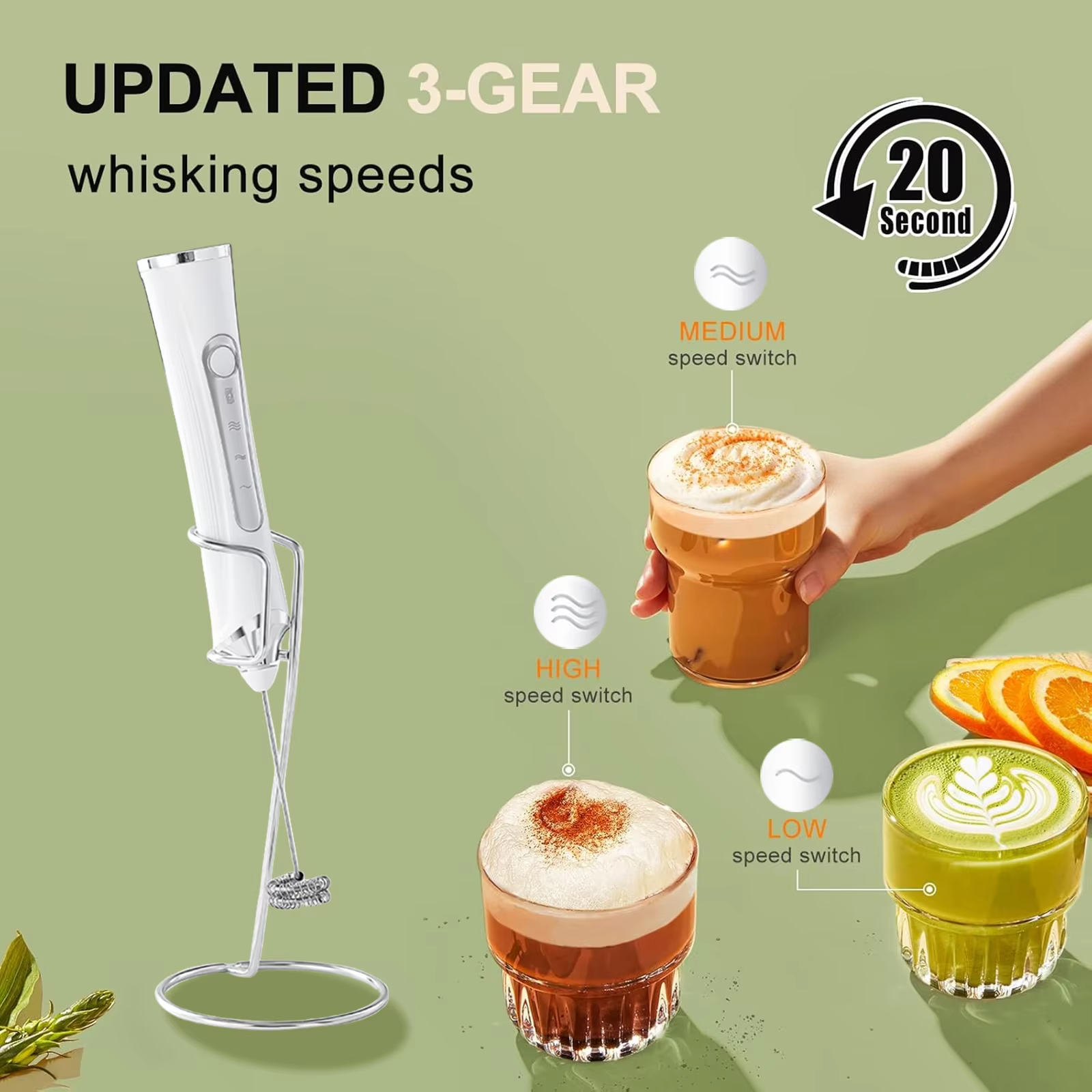 1 electric milk frother, dual  – обзор и цена Dry Food Snacks